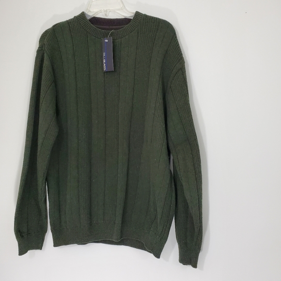Bill Blast Green Pullover Ribbed Sweater, Size Large - Picture 1 of 11
